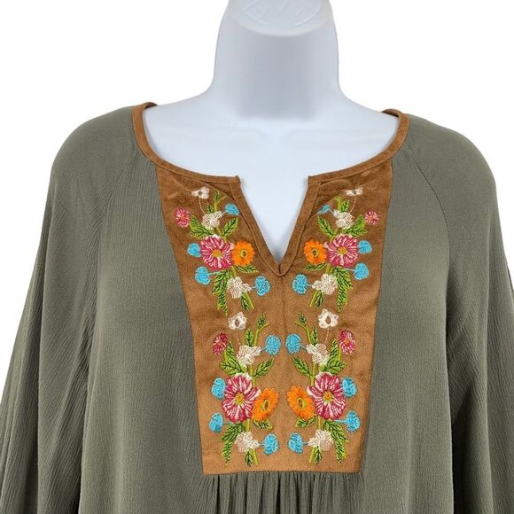 Umgee Boho Embroidered Top small - Picture 7 of 13